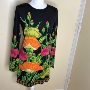 JB BY JULIE BROWN BLACK MEADOW  DRESS SIZE MEDIUM